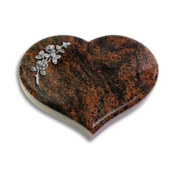 Grabstein Coeur/Aruba Rose 5 (Alu)