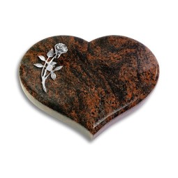 Grabstein Coeur/Aruba Rose 6 (Alu)