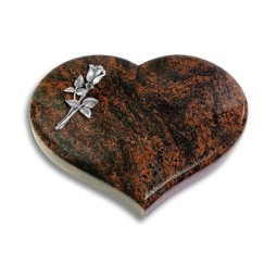 Grabstein Coeur/Aruba Rose 8 (Alu)