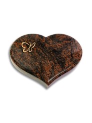 Grabstein Coeur/Aruba Papillon (Bronze)