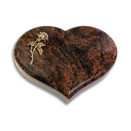 Grabstein Coeur/Aruba Rose 2 (Bronze)