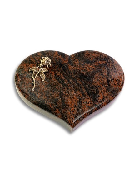 Grabstein Coeur/Aruba Rose 2 (Bronze)
