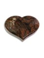 Grabstein Coeur/Aruba Rose 2 (Bronze)