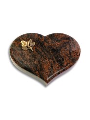 Grabstein Coeur/Aruba Rose 3 (Bronze)