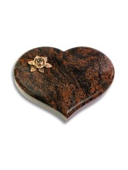 Grabstein Coeur/Aruba Rose 4 (Bronze)