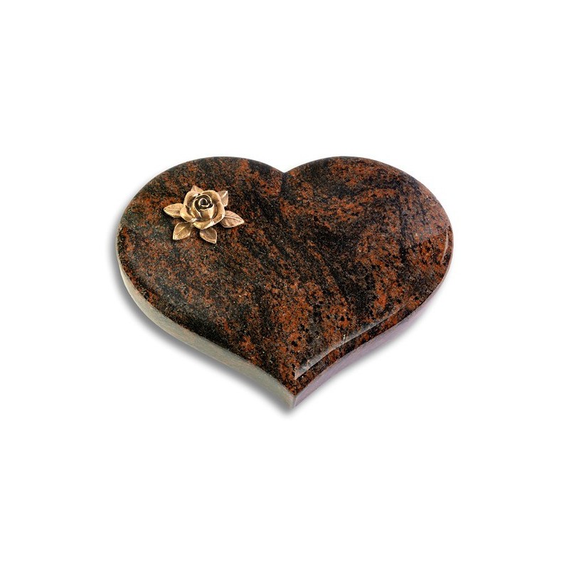 Grabstein Coeur/Aruba Rose 4 (Bronze)