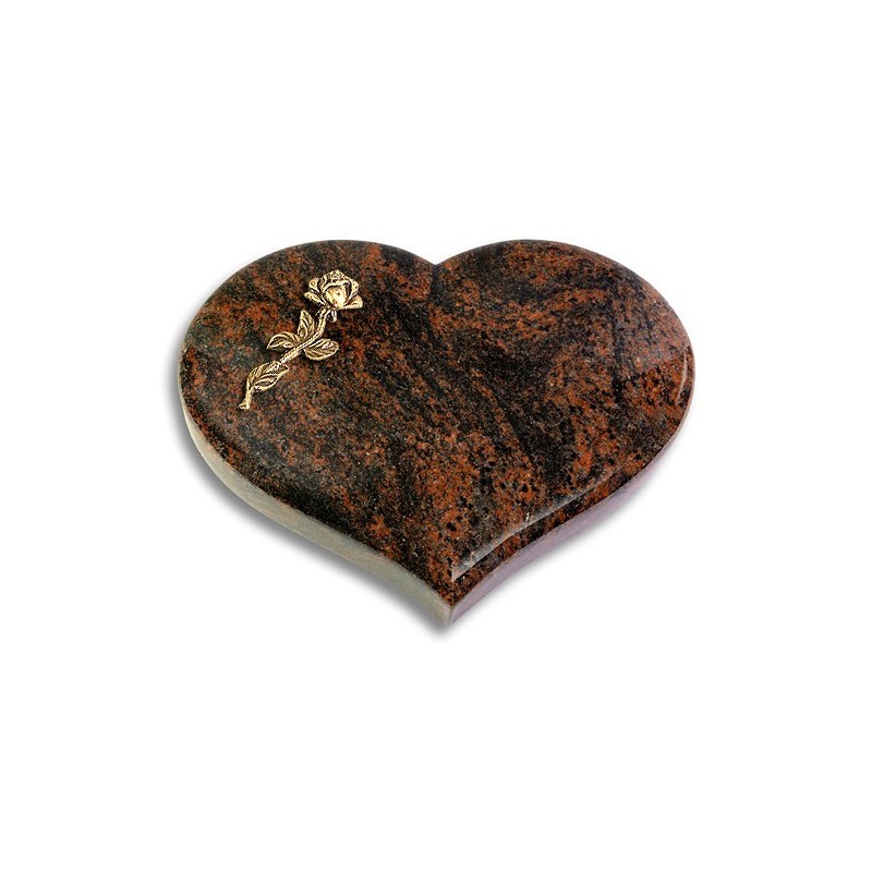 Grabstein Coeur/Aruba Rose 7 (Bronze)