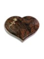 Grabstein Coeur/Aruba Rose 7 (Bronze)
