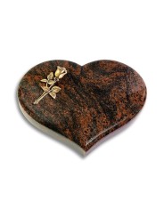 Grabstein Coeur/Aruba Rose 8 (Bronze)