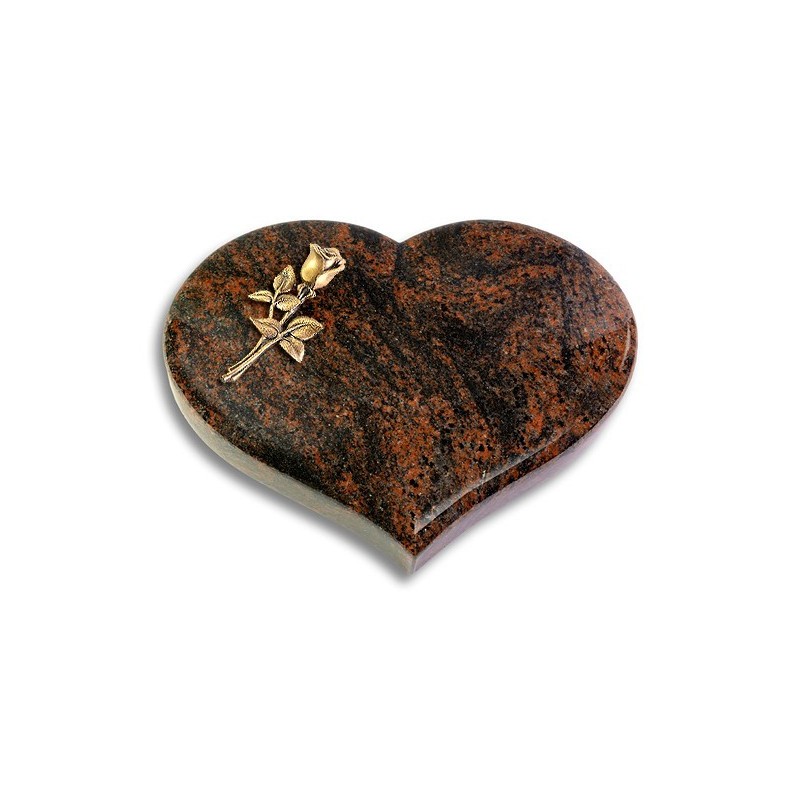 Grabstein Coeur/Aruba Rose 8 (Bronze)