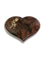 Grabstein Coeur/Aruba Rose 8 (Bronze)