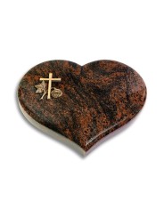 Grabstein Coeur/Aruba Kreuz 1 (Bronze)