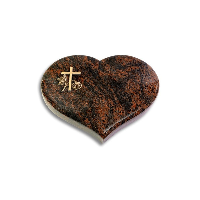 Grabstein Coeur/Aruba Kreuz 1 (Bronze)