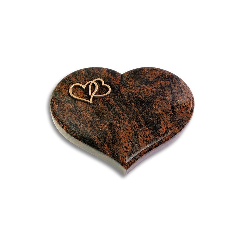 Grabstein Coeur/Aruba Herzen (Bronze)