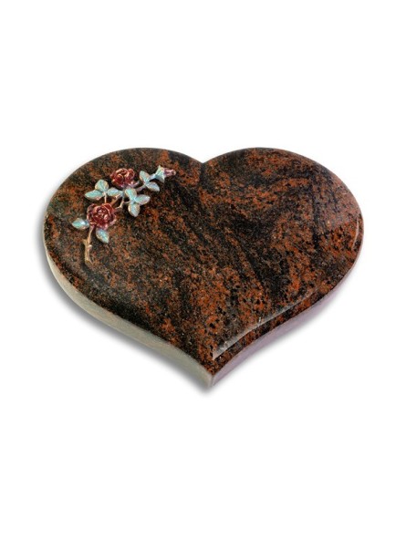 Grabstein Coeur/Aruba Rose 3 (Color)