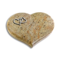 Grabstein Coeur/Kashmir Herzen (Alu)