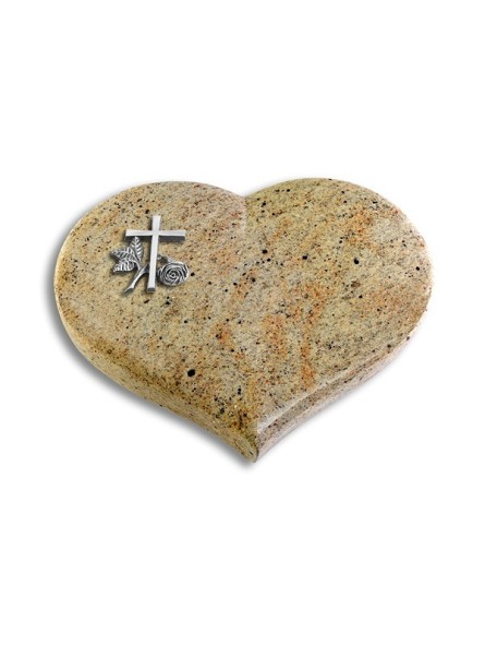 Grabstein Coeur/Kashmir Kreuz 1 (Alu)