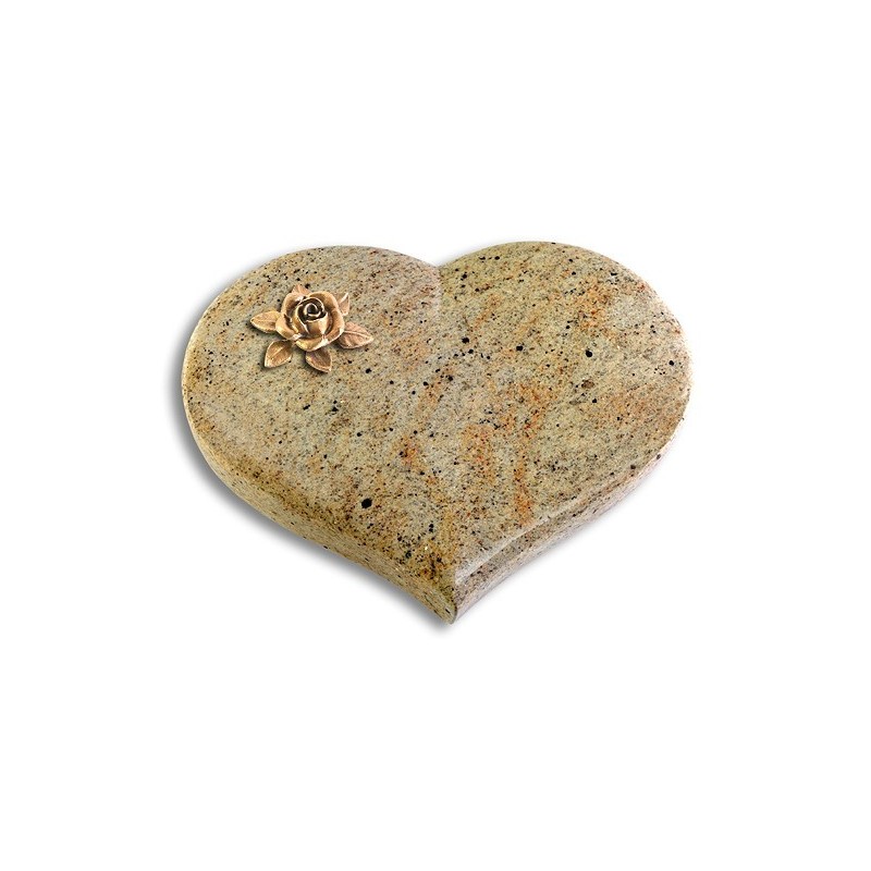 Grabstein Coeur/Kashmir Rose 4 (Bronze)