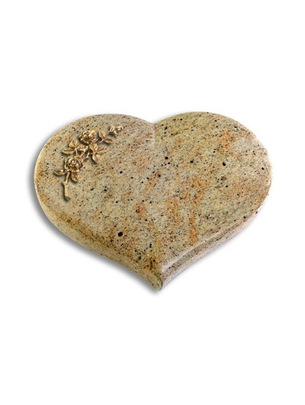 Grabstein Coeur/Kashmir Rose 5 (Bronze)