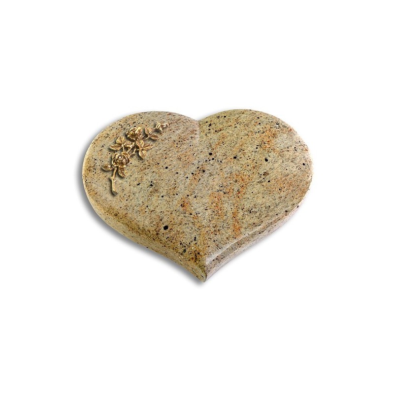 Grabstein Coeur/Kashmir Rose 5 (Bronze)