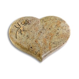 Grabstein Coeur/Kashmir Rose 6 (Bronze)