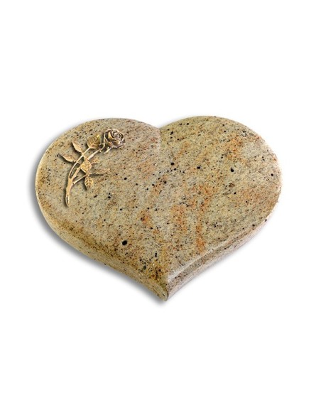 Grabstein Coeur/Kashmir Rose 6 (Bronze)