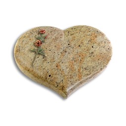 Grabstein Coeur/Kashmir Rose 6 (Color)