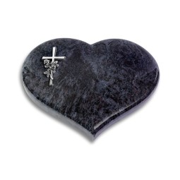 Grabstein Coeur/Orion Kreuz/Rose (Alu)