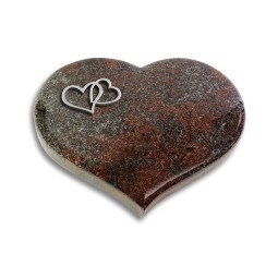 Grabstein Coeur/Paradiso Herzen (Alu)