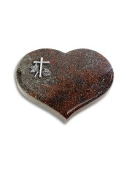 Grabstein Coeur/Paradiso Kreuz 1 (Alu)
