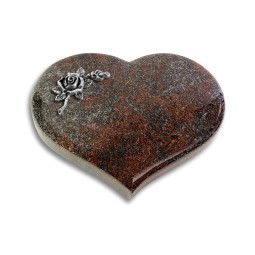 Grabstein Coeur/Paradiso Rose 1 (Alu)