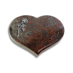 Grabstein Coeur/Paradiso Rose 2 (Alu)