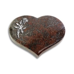 Grabstein Coeur/Paradiso Rose 6 (Alu)