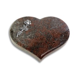 Grabstein Coeur/Paradiso Rose 7 (Alu)