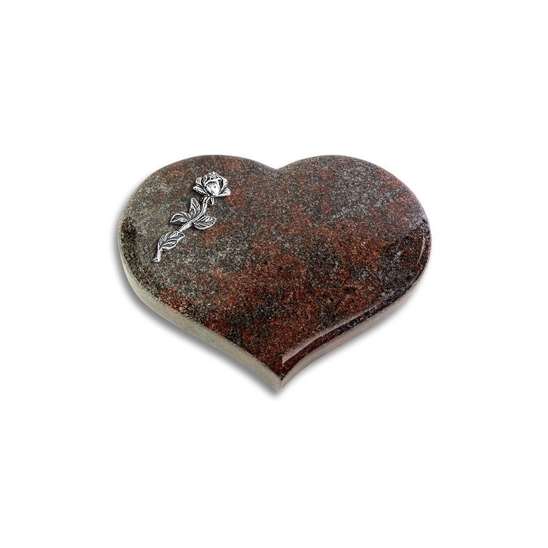Grabstein Coeur/Paradiso Rose 7 (Alu)
