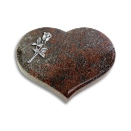 Grabstein Coeur/Paradiso Rose 8 (Alu)