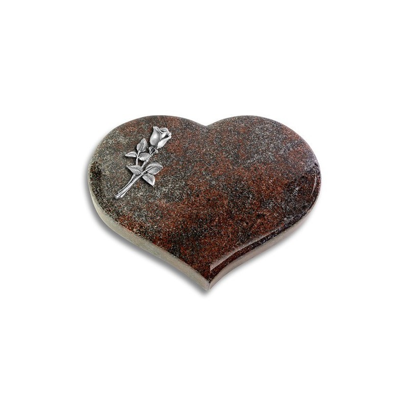 Grabstein Coeur/Paradiso Rose 8 (Alu)