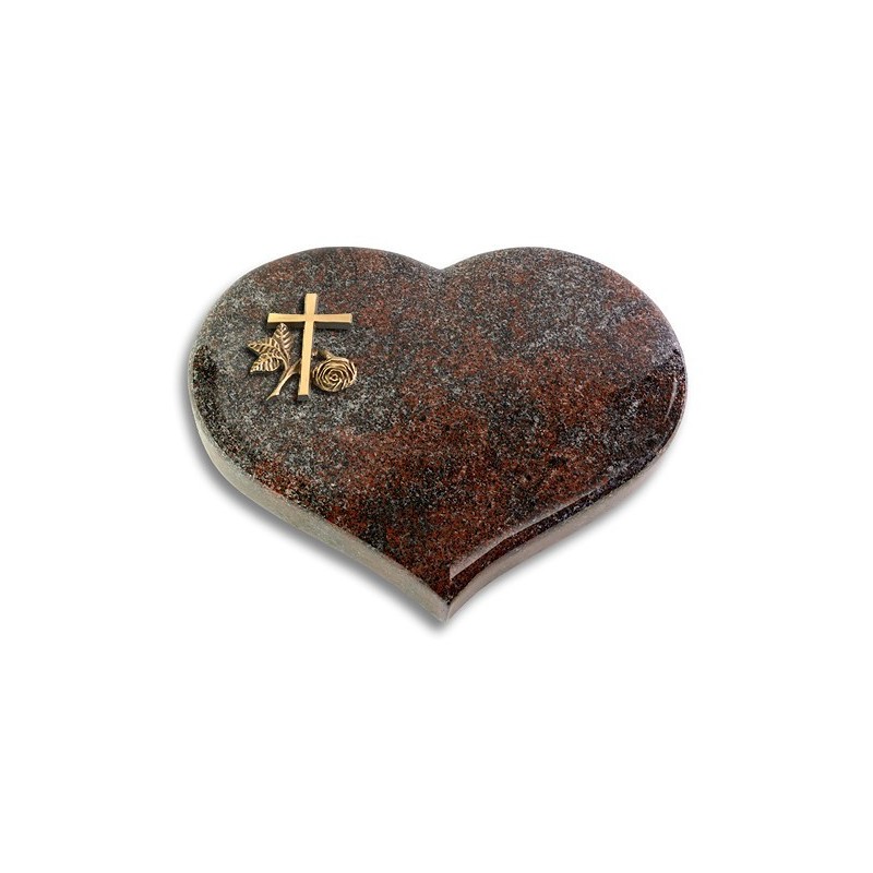 Grabstein Coeur/Paradiso Kreuz 1 (Bronze)