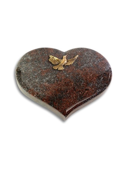 Grabstein Coeur/Paradiso Taube (Bronze)