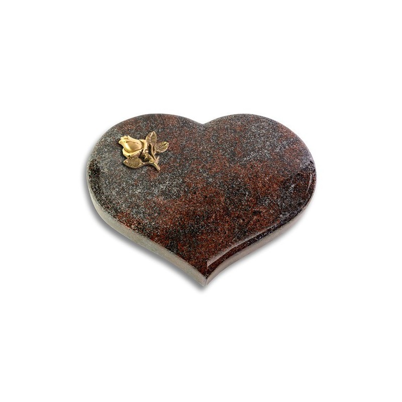 Grabstein Coeur/Paradiso Rose 3 (Bronze)