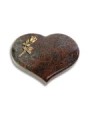 Grabstein Coeur/Paradiso Rose 8 (Bronze)