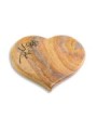 Grabstein Coeur/Rainbow Rose 6 (Bronze)