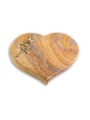 Grabstein Coeur/Rainbow Rose 8 (Bronze)