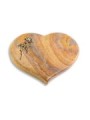 Grabstein Coeur/Rainbow Rose 2 (Bronze)