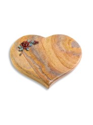 Grabstein Coeur/Rainbow Rose 1 (Color)