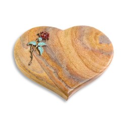 Grabstein Coeur/Rainbow Rose 2 (Color)