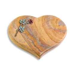 Grabstein Coeur/Rainbow Rose 4 (Color)