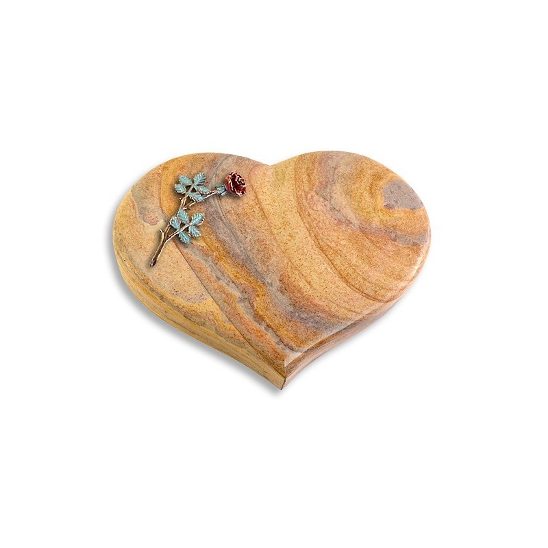 Grabstein Coeur/Rainbow Rose 4 (Color)