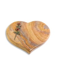 Grabstein Coeur/Rainbow Rose 6 (Color)