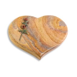 Grabstein Coeur/Rainbow Rose 6 (Color)